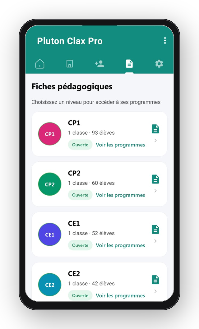 Fiches pédagogiques